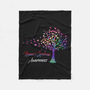 Tree Ribbon Noonans Syndrom Bewusstsein Fleecedecke