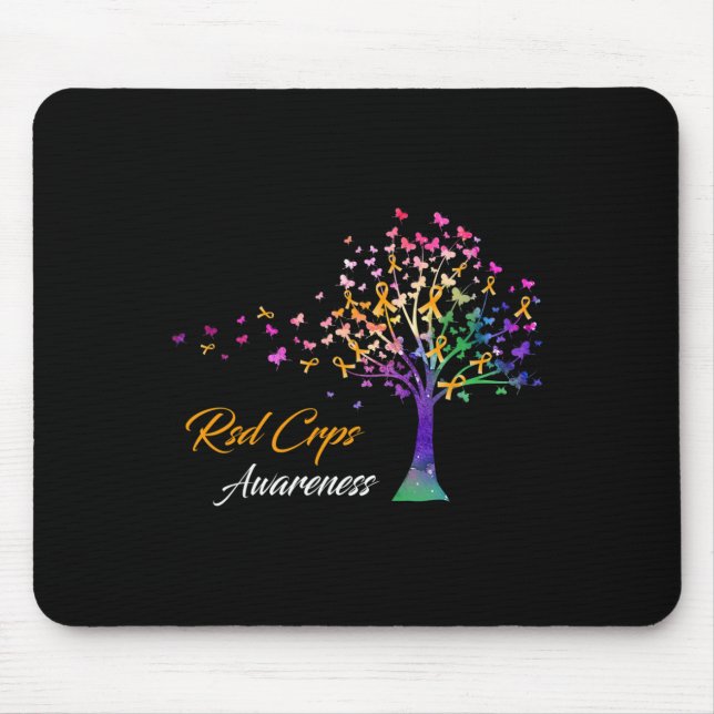 Tree Ribbon Rsd Crps Bewusstsein Mousepad (Vorne)