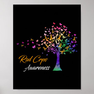 Tree Ribbon Rsd Crps Bewusstsein Poster