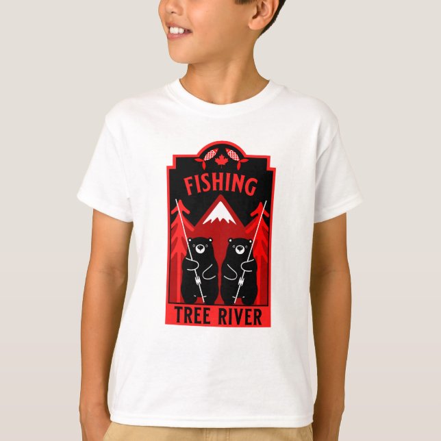 Tree River Fishing Canada T-Shirt (Vorderseite)