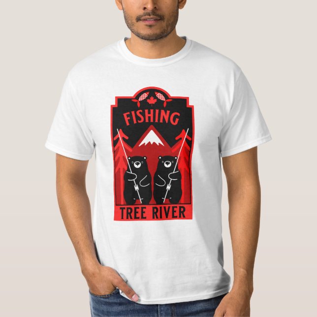 Tree River Fishing Canada T-Shirt (Vorderseite)