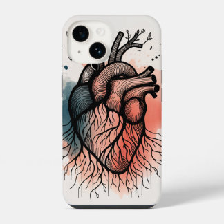 Tree Root Heart - Seele baumelnde Kunst iPhone 14 Hülle