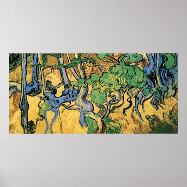 Tree Roots and Trunks von Vincent van Gogh Poster (Vorne)
