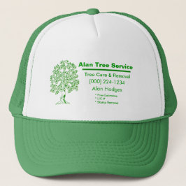 Tree Service Business Card Truckerkappe