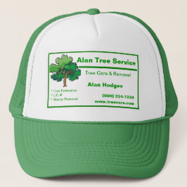 Tree Service Business Card Truckerkappe