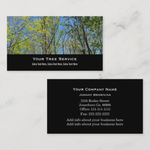 Tree Service Business Card Visitenkarte