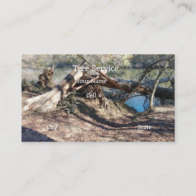 Tree Service Business Card Visitenkarte (Vorderseite)