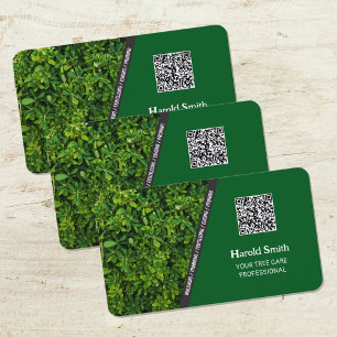 Tree Service QR Business Card Visitenkarte