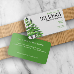 Tree Services Standard, 3,5" x 2,0" Visitenkarte