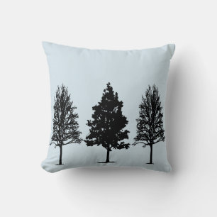 Tree Silhouette Pillow Kissen
