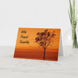 Tree-Silhouette - Sympathiekarte Karte