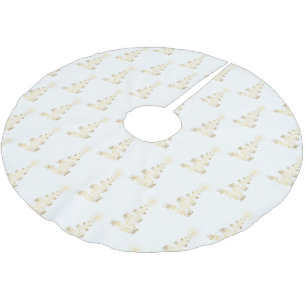 Tree Skirt-Musiknoten Tree Polyester Weihnachtsbaumdecke