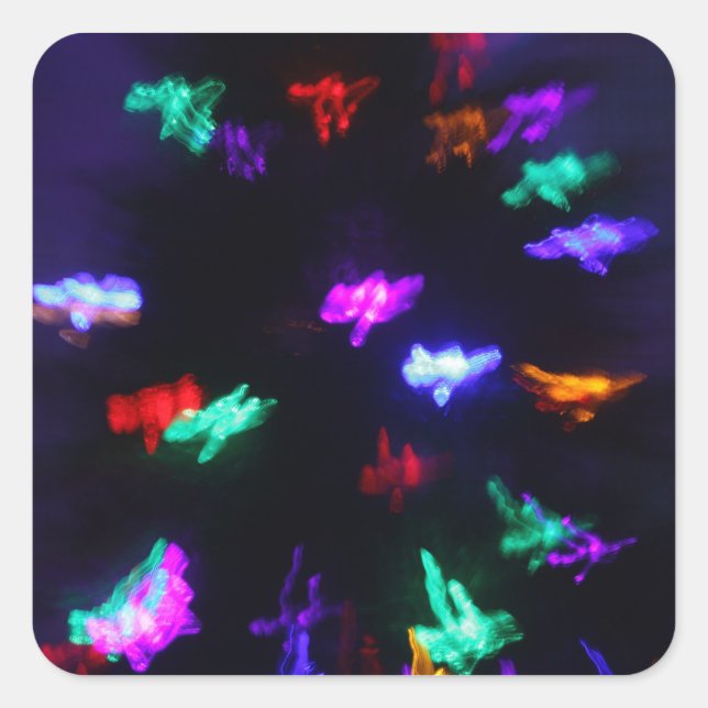Tree Spirits Quadratischer Aufkleber (Vorderseite)