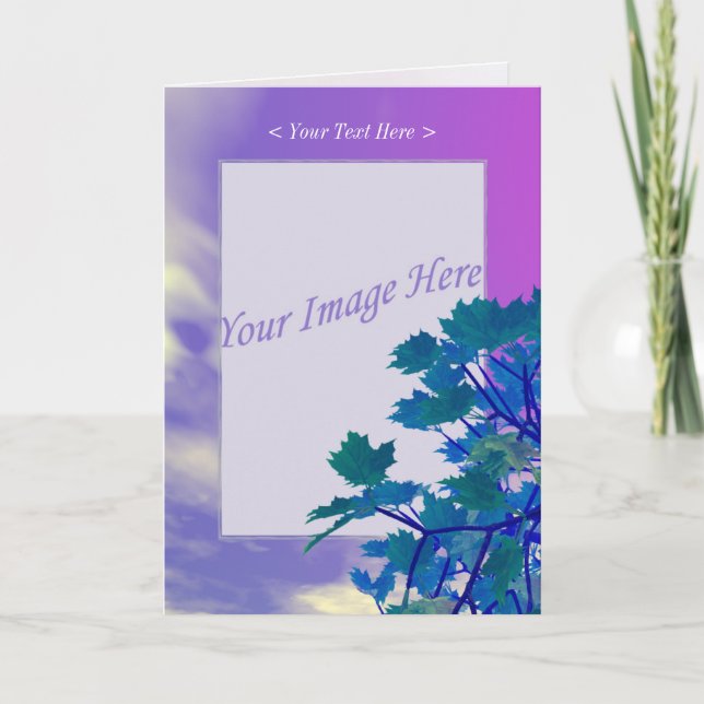 Tree Top Maple Tree Foto Karte (Vorderseite)