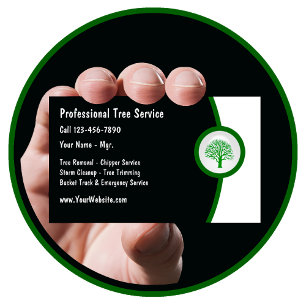Tree Trimmer Business Card Visitenkarte