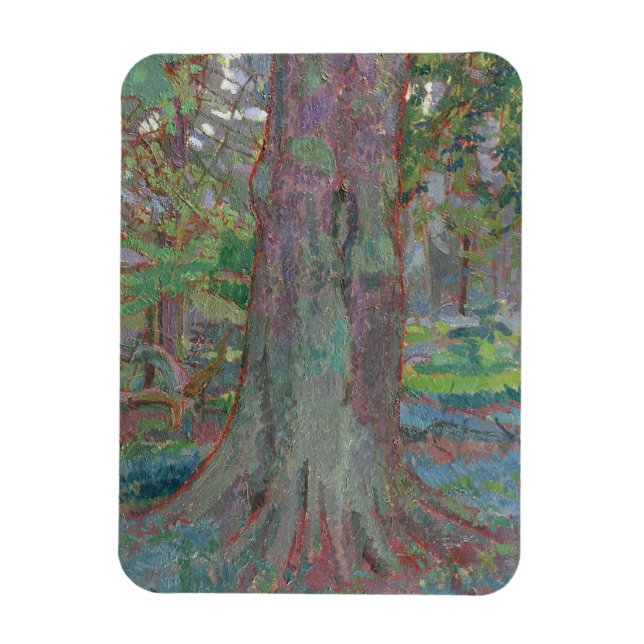 Tree Trunk, 1916 (Öl auf Leinwand) Magnet (Vertikal)