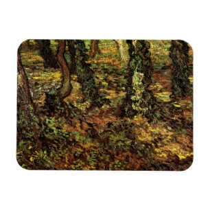 Tree Trunks with Ivy von Vincent van Gogh Magnet