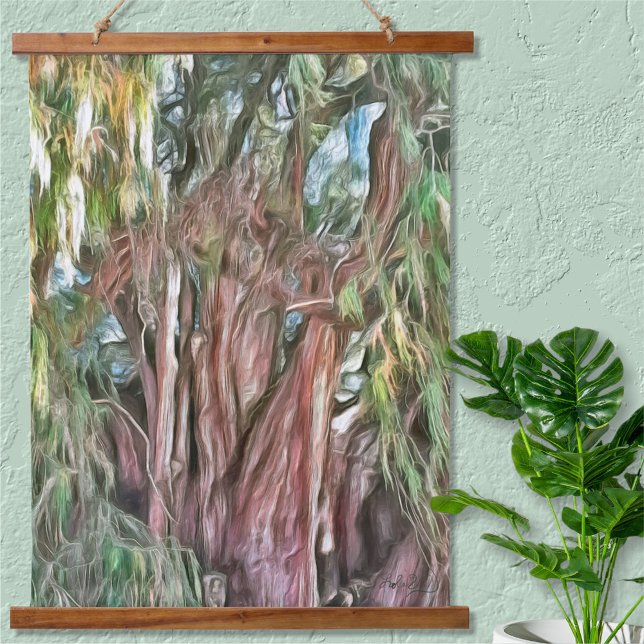 Tree von Tule Oaxaca OAX1 Wandteppich Mit Holzrahmen (Von Creator hochgeladen)