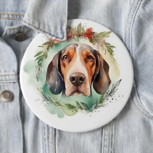 Tree Walker Weihnachtskranz Festliche Jungfrau Button