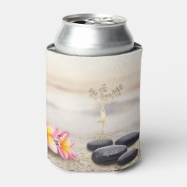 Tree Women Silhouette Zen Stones Dosenkühler