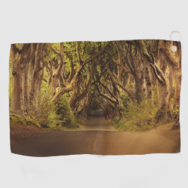 Tree Wood Bark Golfing Pattern Schicksal des Schic Golfhandtuch