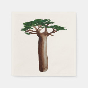 Tree Zeichnend Cocktail Papier Napkins Serviette