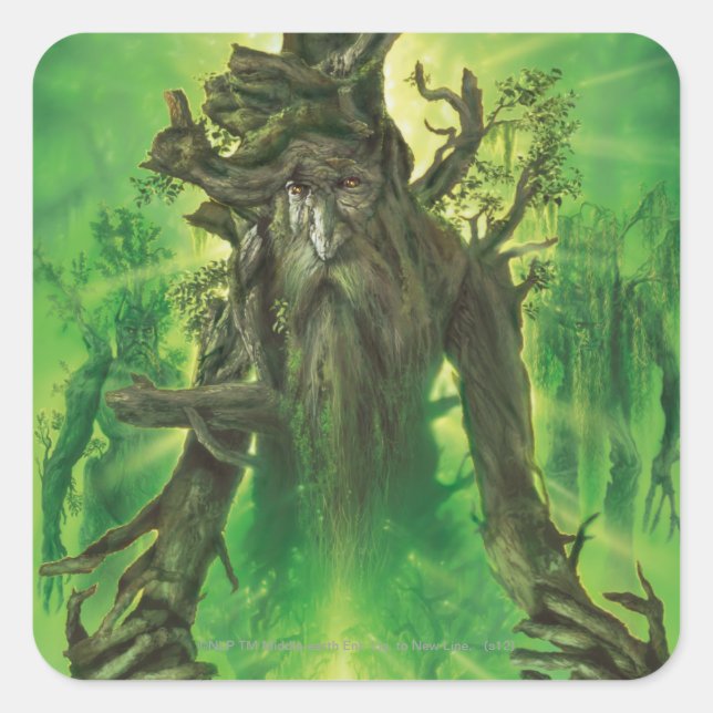 Treebeard Quadratischer Aufkleber (Vorderseite)