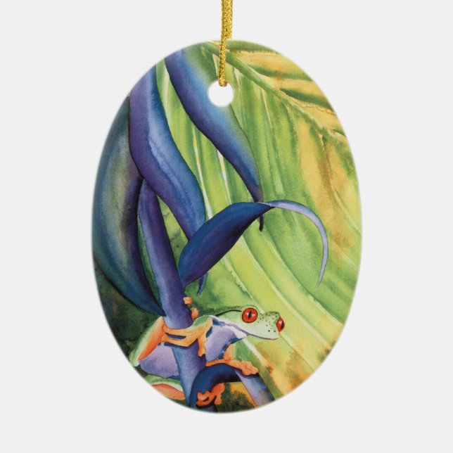 Treefrog Keramik Ornament (Vorne)