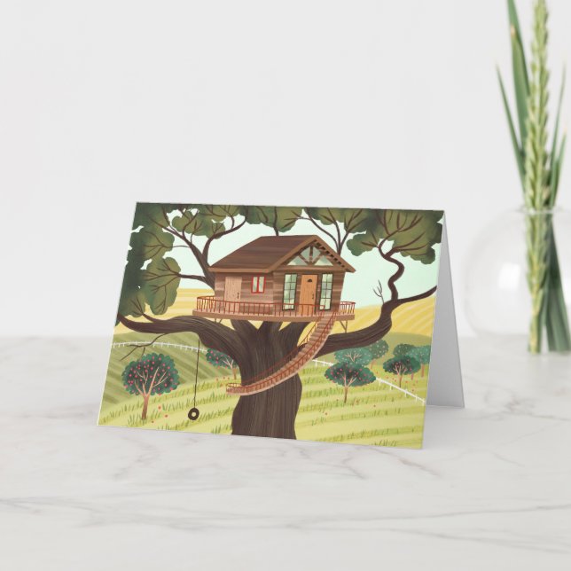 Treehouse Blank Card Karte (Vorderseite)