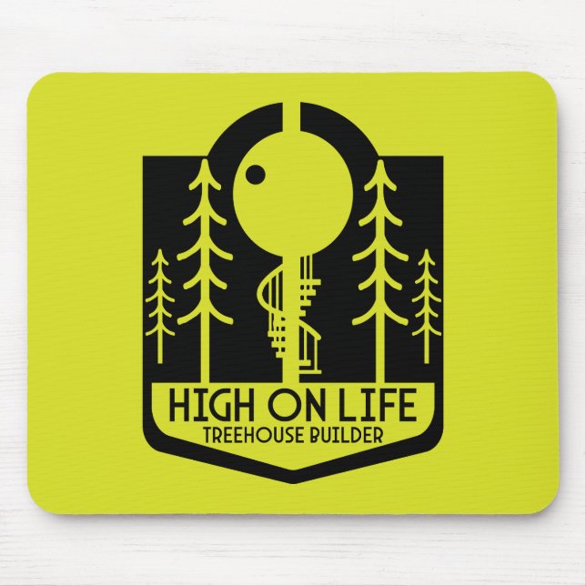 Treehouse Boy Zurück in die Schule Mousepad (Vorne)