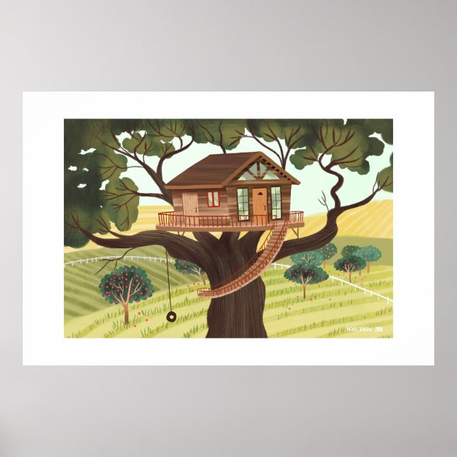 Treehouse Extra Large Print Poster (Vorne)