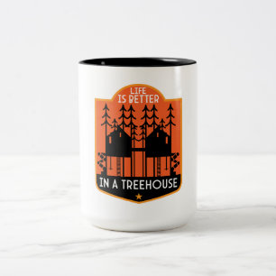 Treehouse Geschenke Zweifarbige Tasse