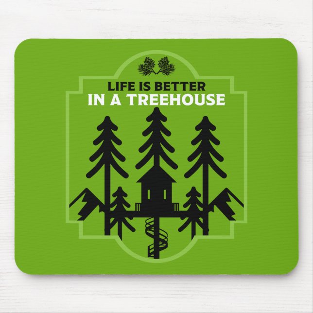 Treehouse Kinder zurück in die Schule Mousepad (Vorne)
