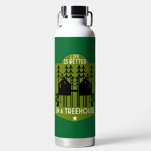 Treehouse Kinder zurück in die Schule Trinkflasche