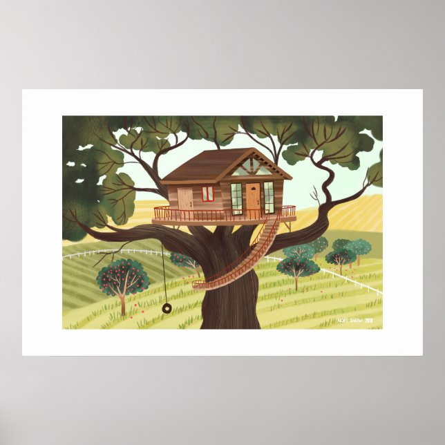 Treehouse Large Print Poster (Vorne)