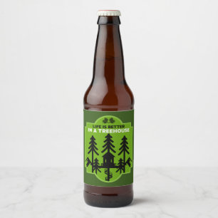 Treehouse Living Bierflaschenetikett