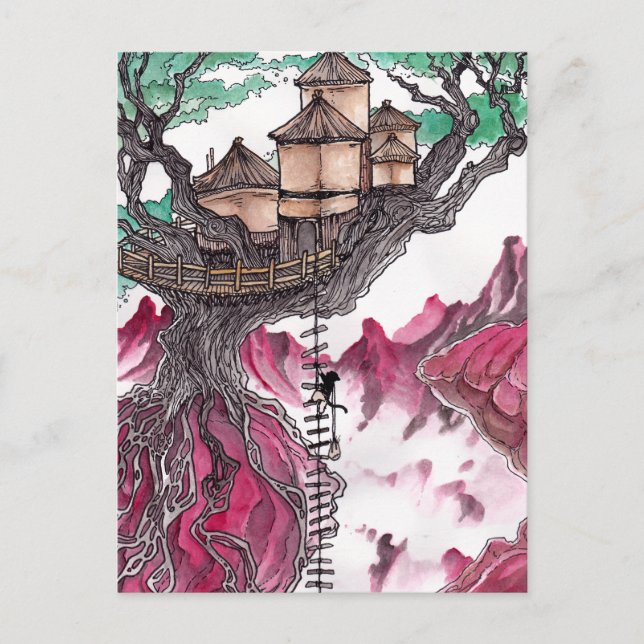 Treehouse Postkarte (Vorderseite)
