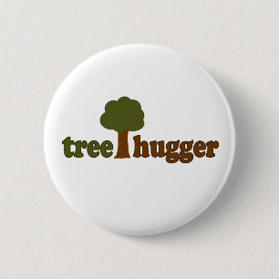 Treehugger (Baum) Button