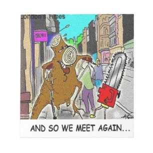 Treehugger Rick London Cartoon Lustige Geschenke Notizblock