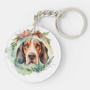 Treeing Walker Christmas Wreath Festive Pup