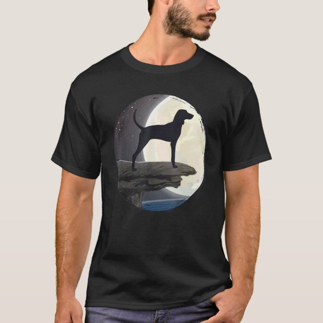 Treeing Walker Coonhound Dog Retro 13 T-Shirt (Vorderseite)