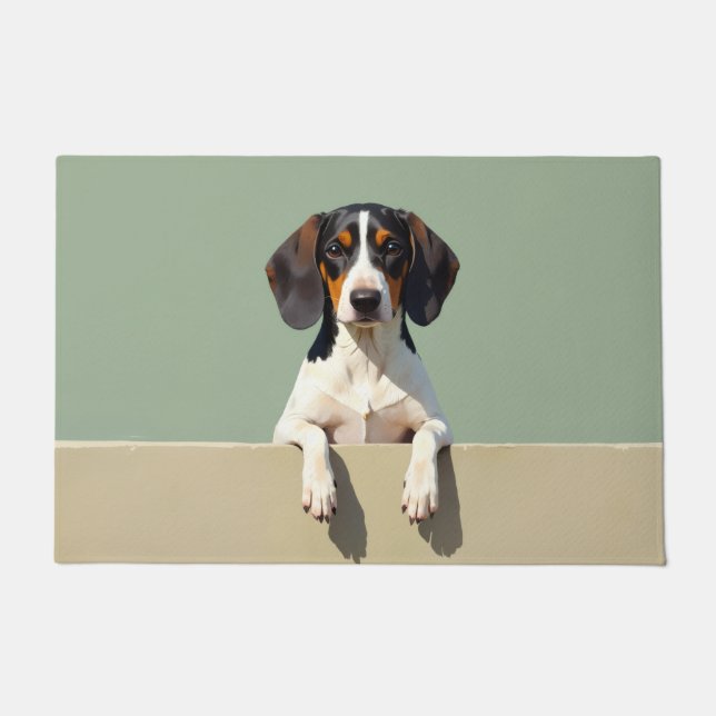 Treeing Walker Coonhound Fußmatten Kunst Fußmatte (Vorderseite)
