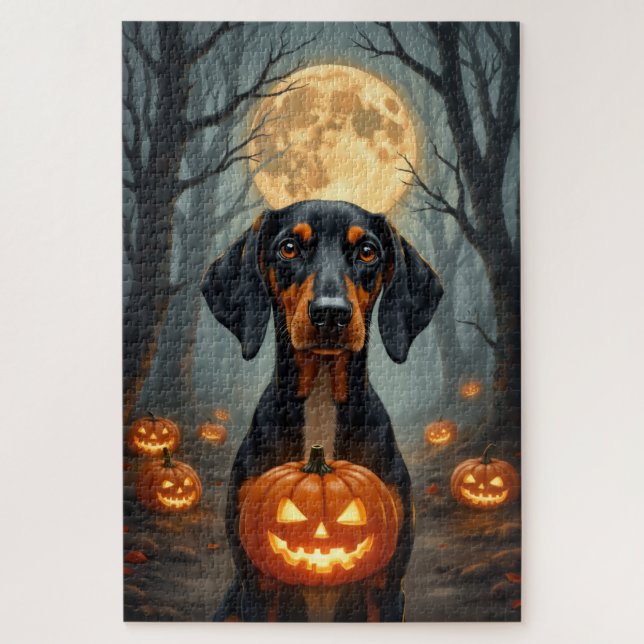 Treeing Walker Coonhound Gespenster Halloween  (Vertikal)