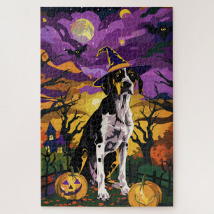 Treeing Walker Coonhound Halloween Hexenkürbis