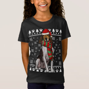Treeing Walker Coonhound Hund Weihnachtsmannmütze T-Shirt