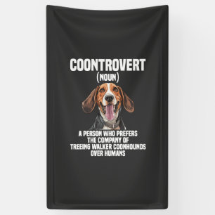 Treeing Walker Coonhound Liebhaber Hund Coontrover Banner