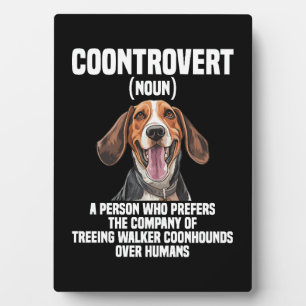 Treeing Walker Coonhound Lover Dog Control Fotoplatte