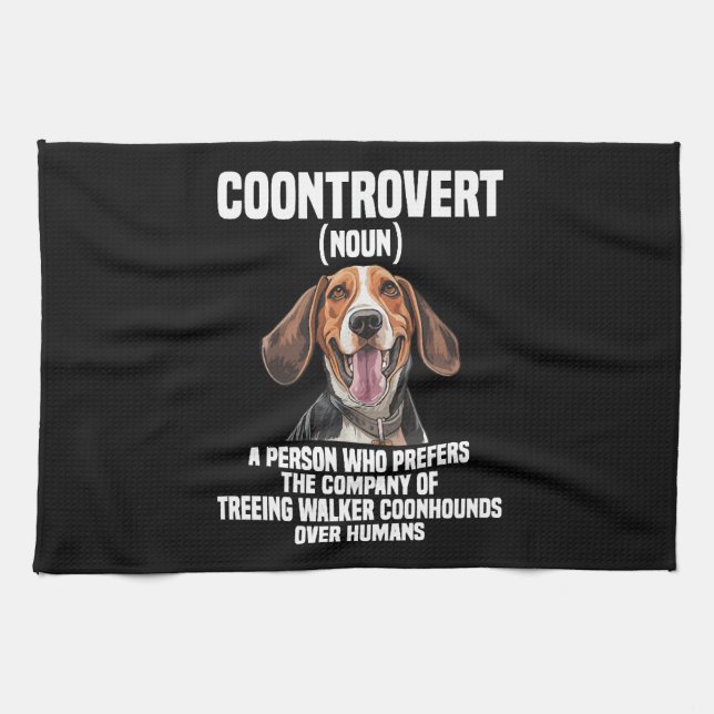 Treeing Walker Coonhound Lover Dog Control Geschirrtuch (Horizontal)