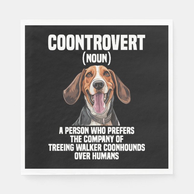 Treeing Walker Coonhound Lover Dog Control Serviette (Vorderseite)