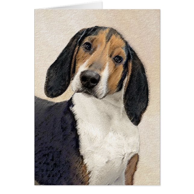 Treeing Walker Coonhound Malerei - Originelle Kuns (Vorne)